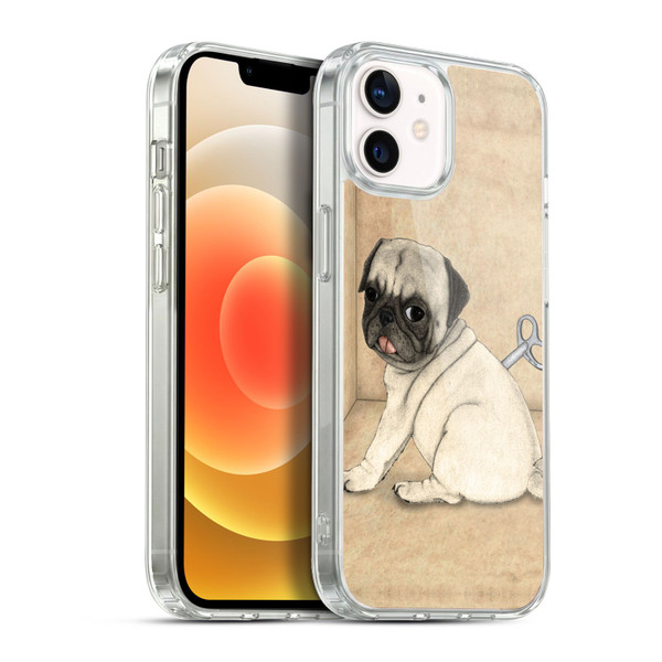 Barruf Dogs Pug Toy Soft Gel Case for Apple iPhone 12 / iPhone 12 Pro & MagSafe