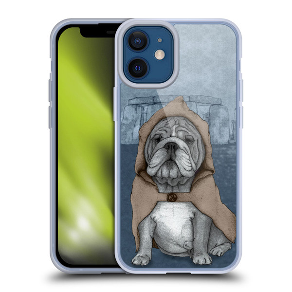 Barruf Dogs English Bulldog Soft Gel Case for Apple iPhone 12 Mini