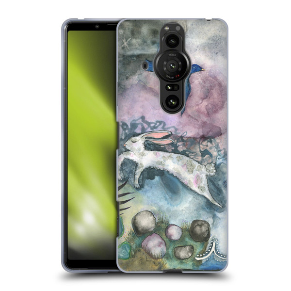 Wyanne Animals Bird and Rabbit Soft Gel Case for Sony Xperia Pro-I