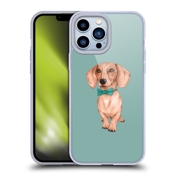 Barruf Dogs Dachshund, The Wiener Soft Gel Case for Apple iPhone 13 Pro Max