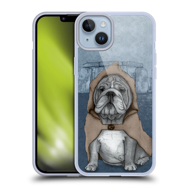 Barruf Dogs English Bulldog Soft Gel Case for Apple iPhone 14 Plus