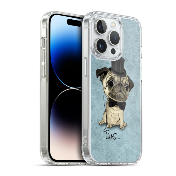 Barruf Dogs Gentle Pug Soft Gel Case for Apple iPhone 14 Pro & MagSafe