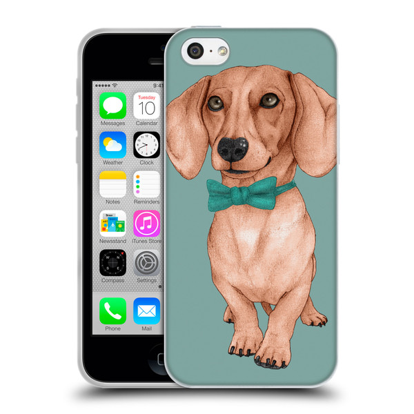 Barruf Dogs Dachshund, The Wiener Soft Gel Case for Apple iPhone 5c