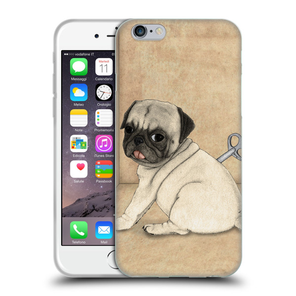 Barruf Dogs Pug Toy Soft Gel Case for Apple iPhone 6 / iPhone 6s