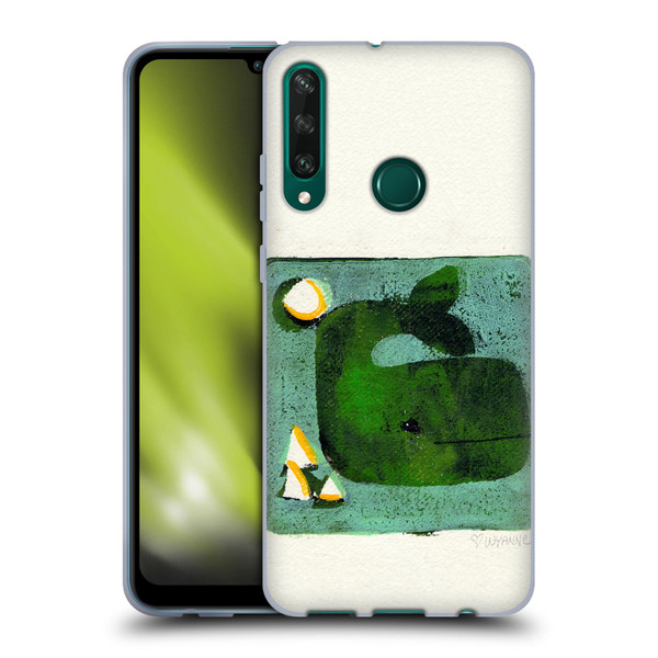 Wyanne Animals 2 Green Whale Monoprint Soft Gel Case for Huawei Y6p
