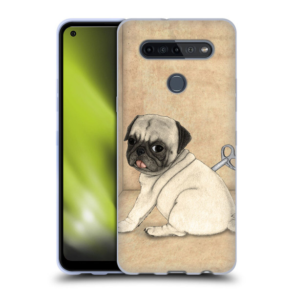 Barruf Dogs Pug Toy Soft Gel Case for LG K51S