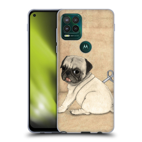 Barruf Dogs Pug Toy Soft Gel Case for Motorola Moto G Stylus 5G 2021