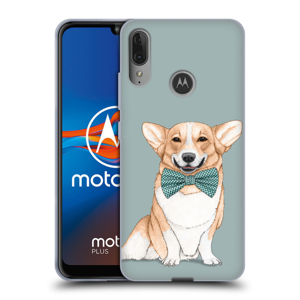 Barruf Dogs Corgi Soft Gel Case for Motorola Moto E6 Plus