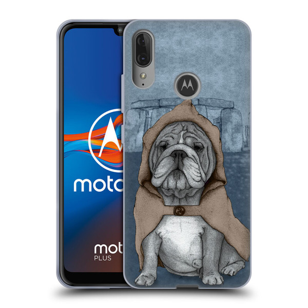 Barruf Dogs English Bulldog Soft Gel Case for Motorola Moto E6 Plus