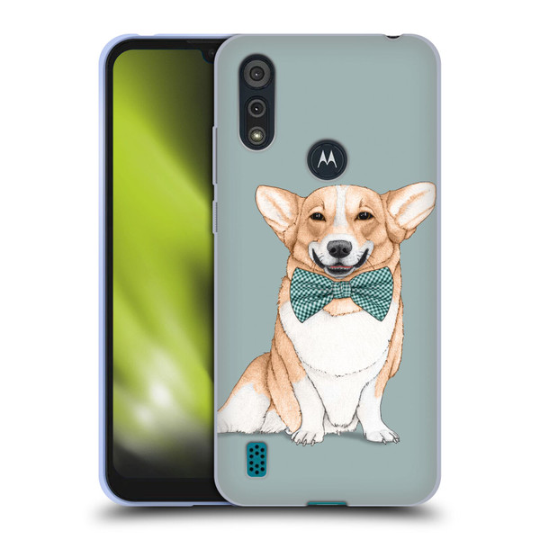 Barruf Dogs Corgi Soft Gel Case for Motorola Moto E6s (2020)