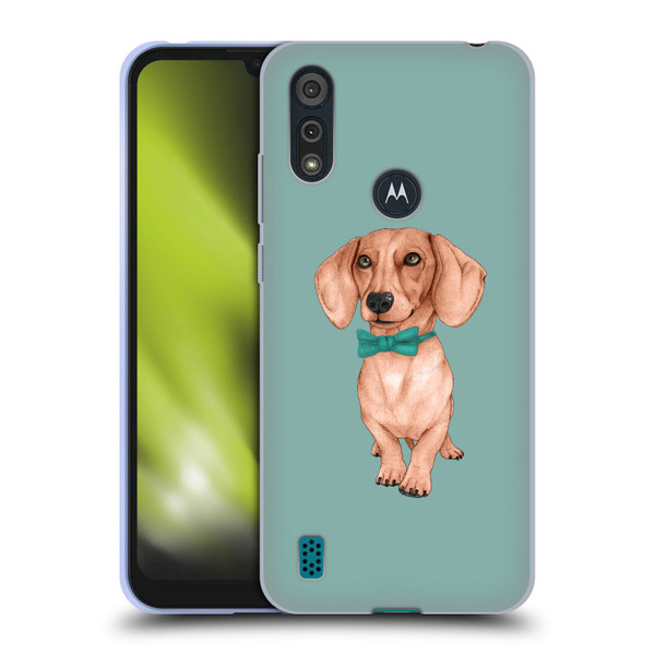 Barruf Dogs Dachshund, The Wiener Soft Gel Case for Motorola Moto E6s (2020)