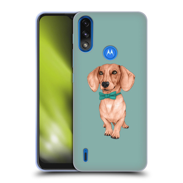 Barruf Dogs Dachshund, The Wiener Soft Gel Case for Motorola Moto E7 Power / Moto E7i Power