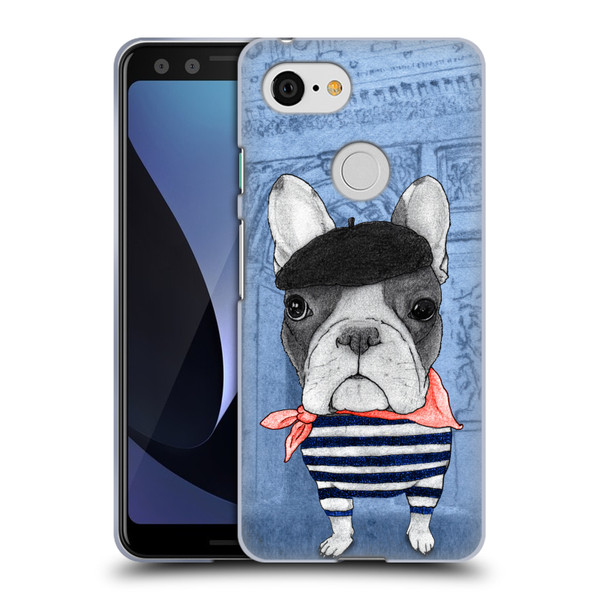 Barruf Dogs French Bulldog Soft Gel Case for Google Pixel 3