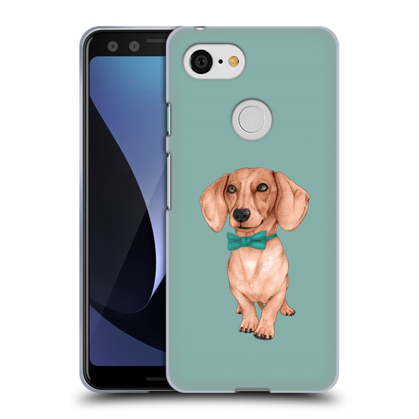 Barruf Dogs Dachshund, The Wiener Soft Gel Case for Google Pixel 3
