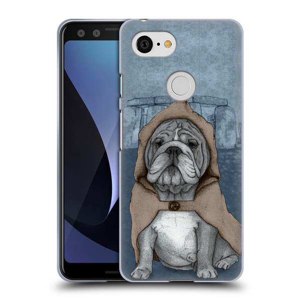 Barruf Dogs English Bulldog Soft Gel Case for Google Pixel 3