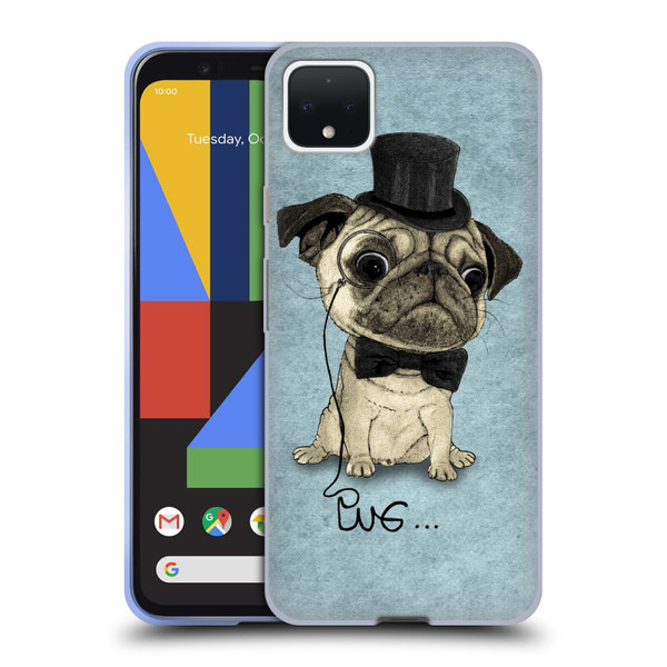 Barruf Dogs Gentle Pug Soft Gel Case for Google Pixel 4 XL