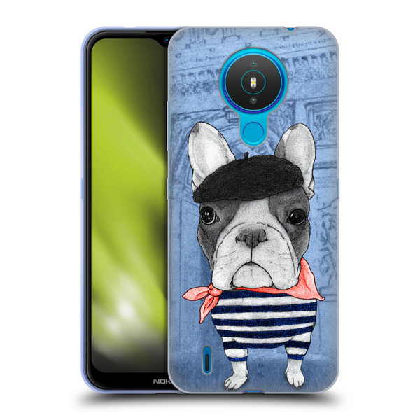 Barruf Dogs French Bulldog Soft Gel Case for Nokia 1.4