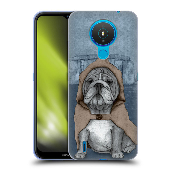 Barruf Dogs English Bulldog Soft Gel Case for Nokia 1.4