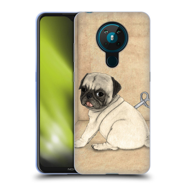 Barruf Dogs Pug Toy Soft Gel Case for Nokia 5.3