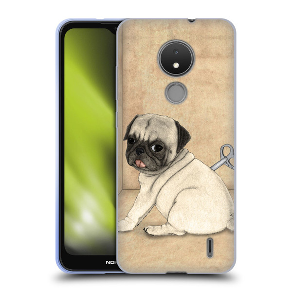 Barruf Dogs Pug Toy Soft Gel Case for Nokia C21