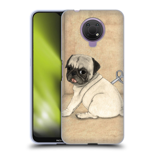 Barruf Dogs Pug Toy Soft Gel Case for Nokia G10