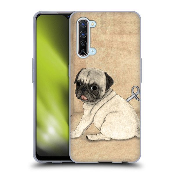 Barruf Dogs Pug Toy Soft Gel Case for OPPO Find X2 Lite 5G
