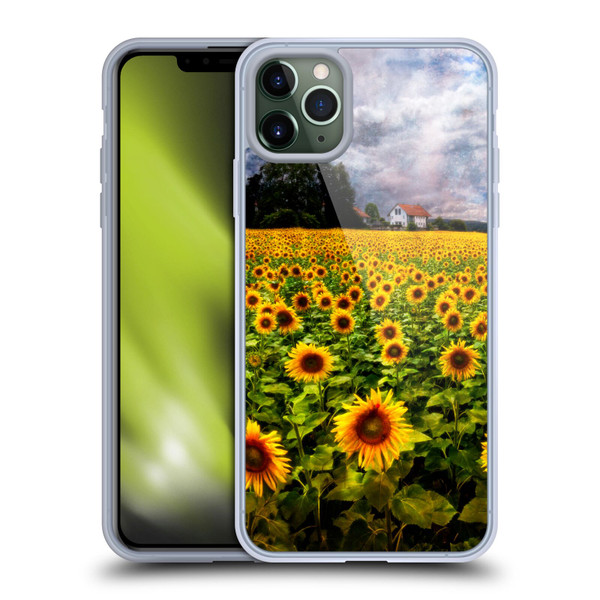 Celebrate Life Gallery Florals Dreaming Of Sunflowers Soft Gel Case for Apple iPhone 11 Pro Max