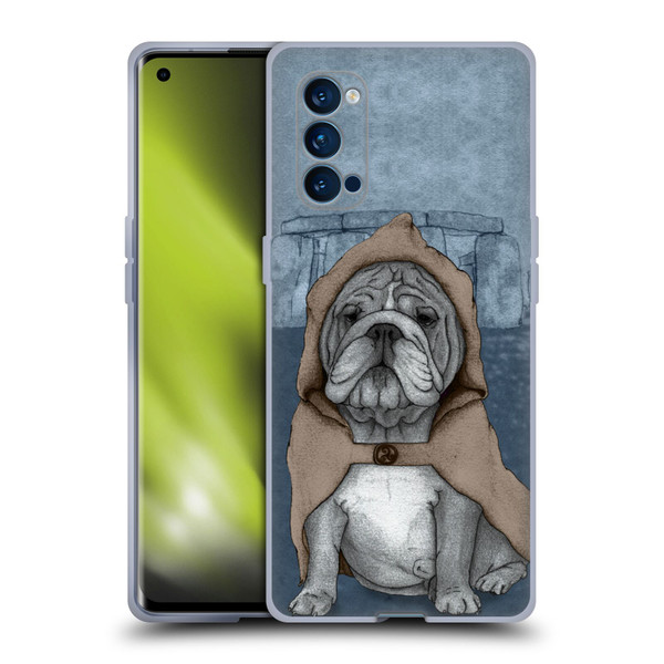 Barruf Dogs English Bulldog Soft Gel Case for OPPO Reno 4 Pro 5G
