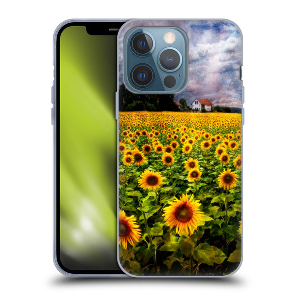 Celebrate Life Gallery Florals Dreaming Of Sunflowers Soft Gel Case for Apple iPhone 13 Pro