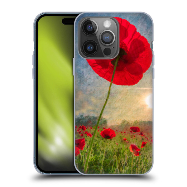 Celebrate Life Gallery Florals Red Flower Soft Gel Case for Apple iPhone 14 Pro
