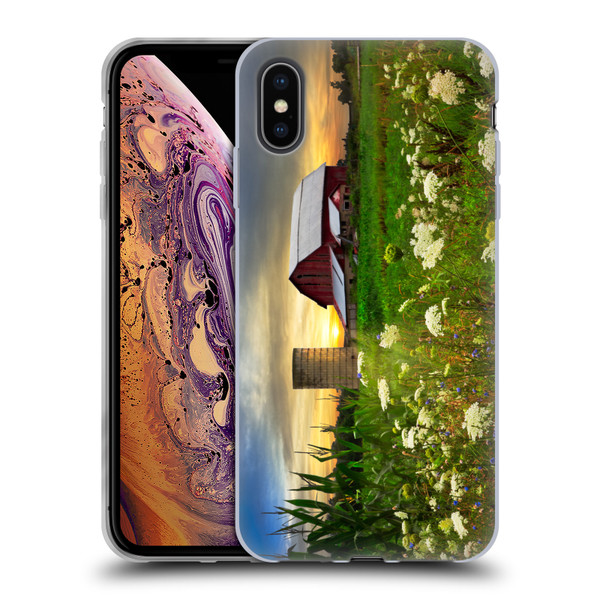 Celebrate Life Gallery Florals Sunset Lace Pastures Soft Gel Case for Apple iPhone XS Max