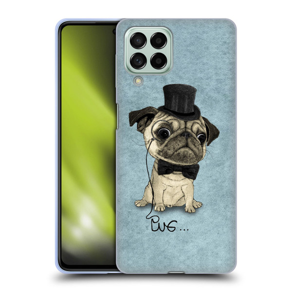 Barruf Dogs Gentle Pug Soft Gel Case for Samsung Galaxy M53 (2022)