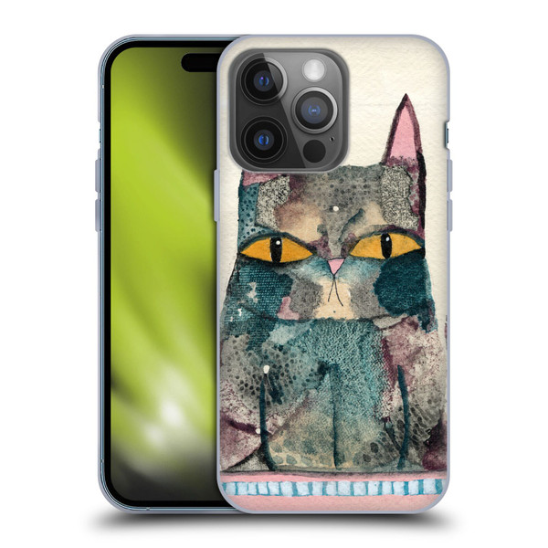 Wyanne Cat Kitty Painting Soft Gel Case for Apple iPhone 14 Pro