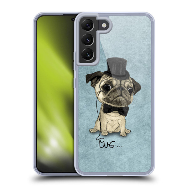 Barruf Dogs Gentle Pug Soft Gel Case for Samsung Galaxy S22+ 5G