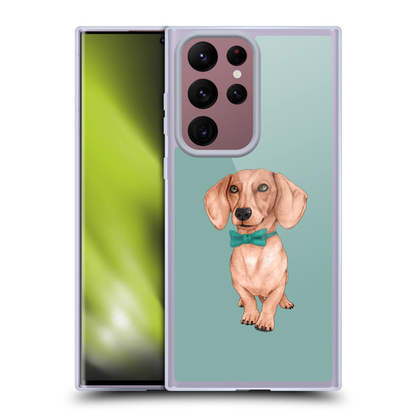 Barruf Dogs Dachshund, The Wiener Soft Gel Case for Samsung Galaxy S22 Ultra 5G