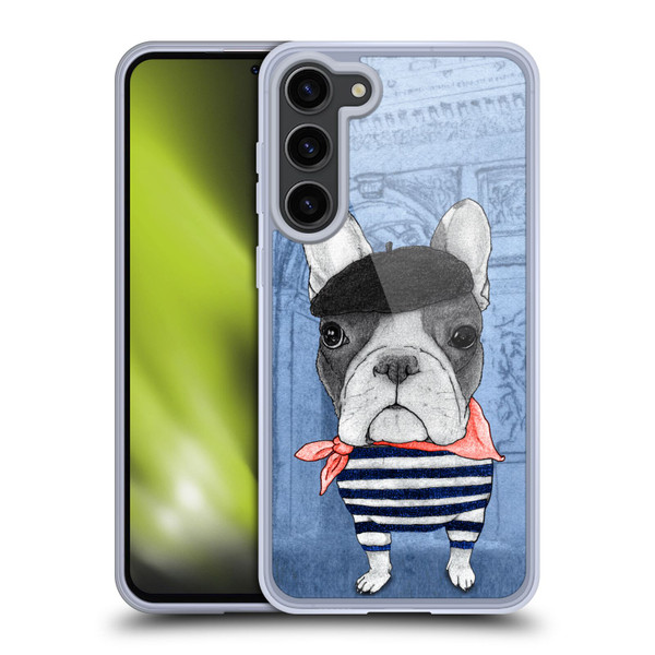 Barruf Dogs French Bulldog Soft Gel Case for Samsung Galaxy S23+ 5G