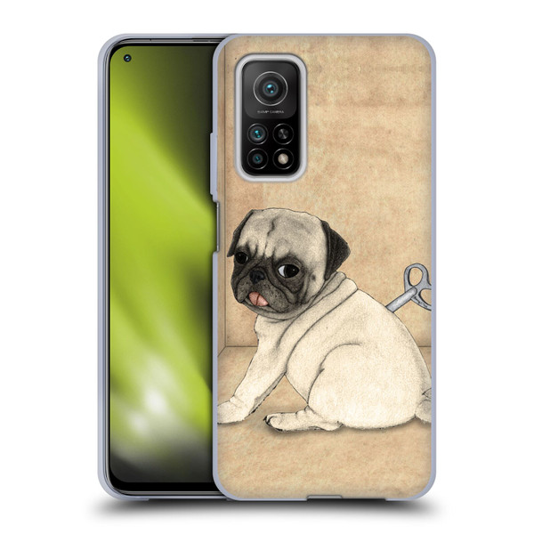 Barruf Dogs Pug Toy Soft Gel Case for Xiaomi Mi 10T 5G