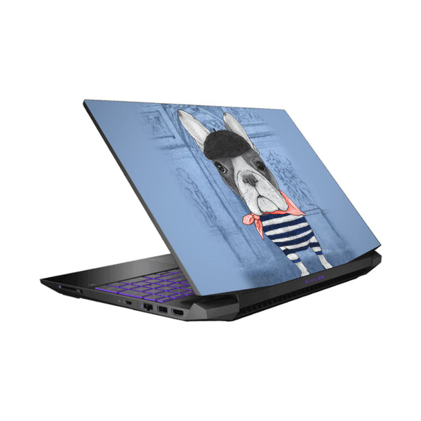 Barruf Dogs French Bulldog Vinyl Sticker Skin Decal Cover for HP Pavilion 15.6" 15-dk0047TX