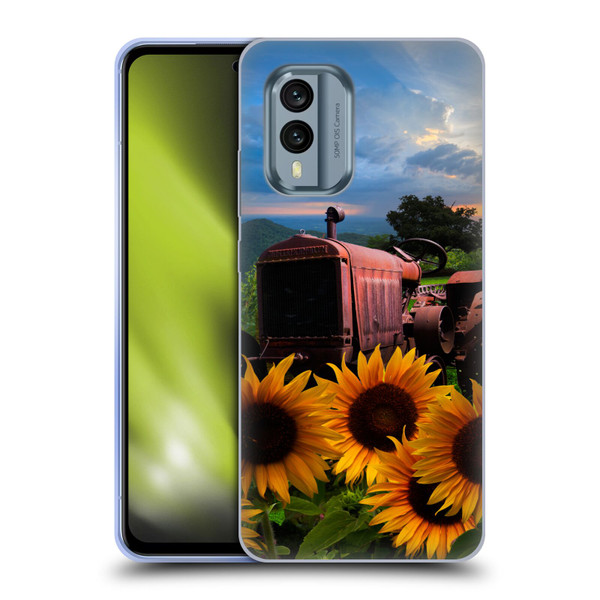 Celebrate Life Gallery Florals Tractor Heaven Soft Gel Case for Nokia X30