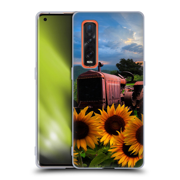 Celebrate Life Gallery Florals Tractor Heaven Soft Gel Case for OPPO Find X2 Pro 5G