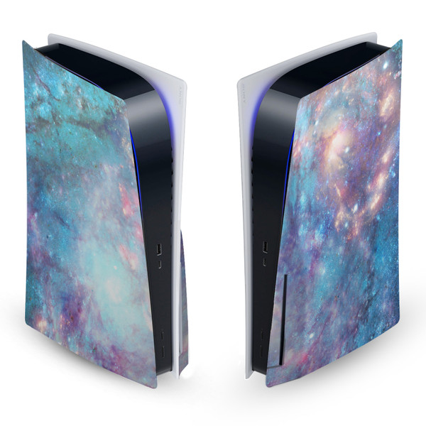 Barruf Art Mix Abstract Space 2 Vinyl Sticker Skin Decal Cover for Sony PS5 Disc Edition Console
