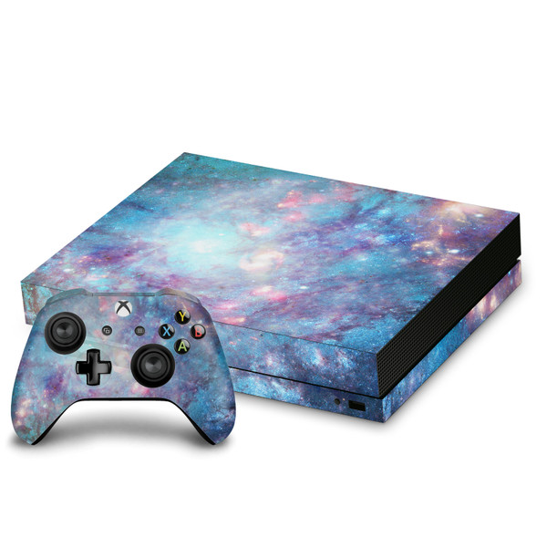 Barruf Art Mix Abstract Space 2 Vinyl Sticker Skin Decal Cover for Microsoft Xbox One X Bundle