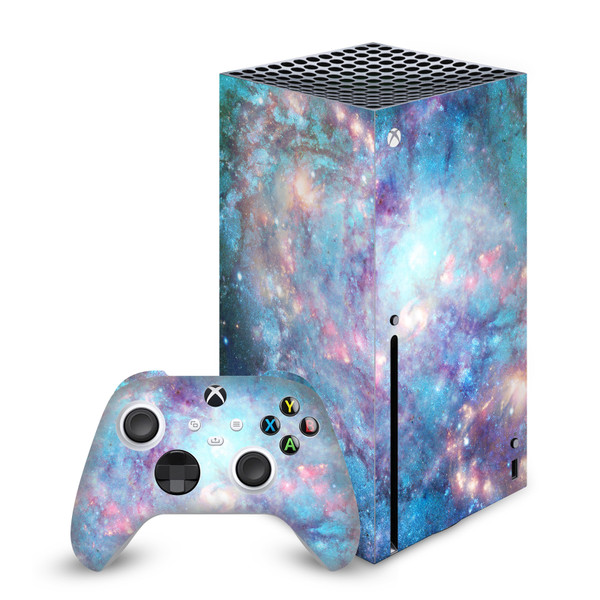 Barruf Art Mix Abstract Space 2 Vinyl Sticker Skin Decal Cover for Microsoft Series X Console & Controller