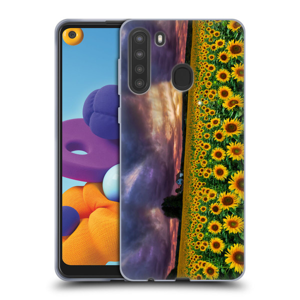 Celebrate Life Gallery Florals Stormy Sunrise Soft Gel Case for Samsung Galaxy A21 (2020)