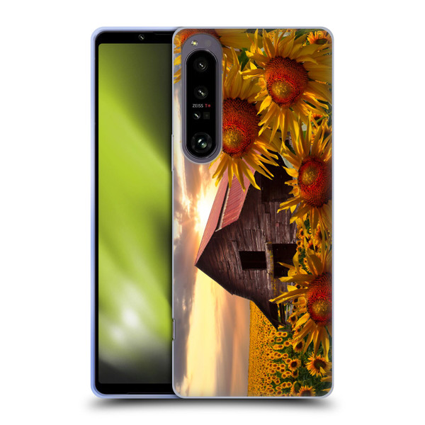 Celebrate Life Gallery Florals Sunflower Dance Soft Gel Case for Sony Xperia 1 IV