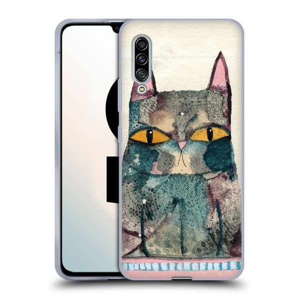 Wyanne Cat Kitty Painting Soft Gel Case for Samsung Galaxy A90 5G (2019)