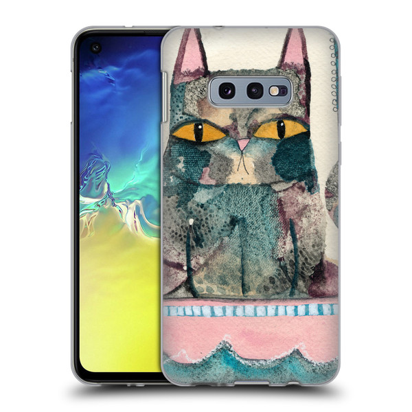 Wyanne Cat Kitty Painting Soft Gel Case for Samsung Galaxy S10e