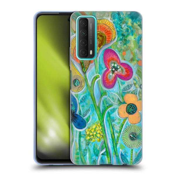 Wyanne Nature Garden Wildflowers Soft Gel Case for Huawei P Smart (2021)