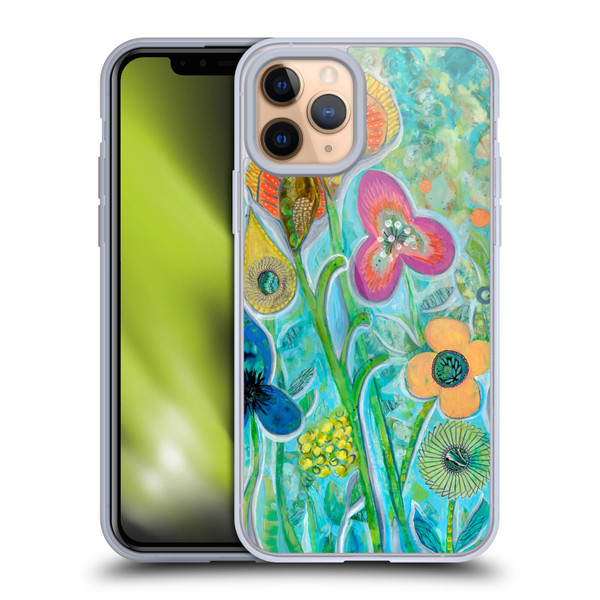 Wyanne Nature Garden Wildflowers Soft Gel Case for Apple iPhone 11 Pro