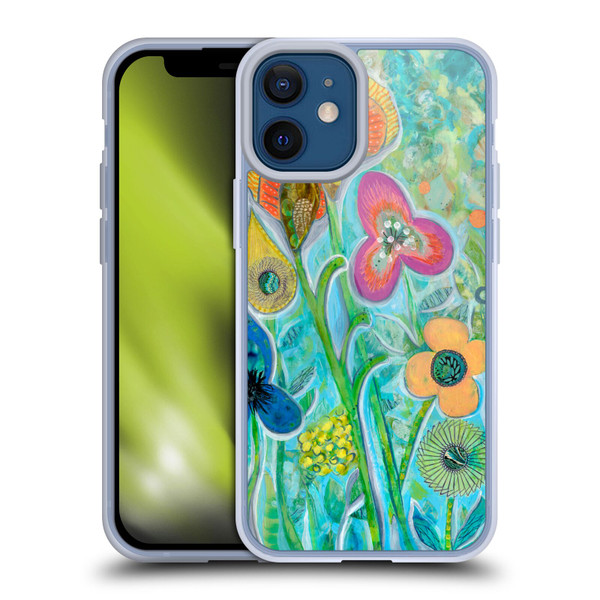 Wyanne Nature Garden Wildflowers Soft Gel Case for Apple iPhone 12 Mini